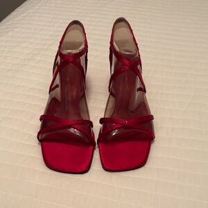 Bandolino Red Strappy Heels